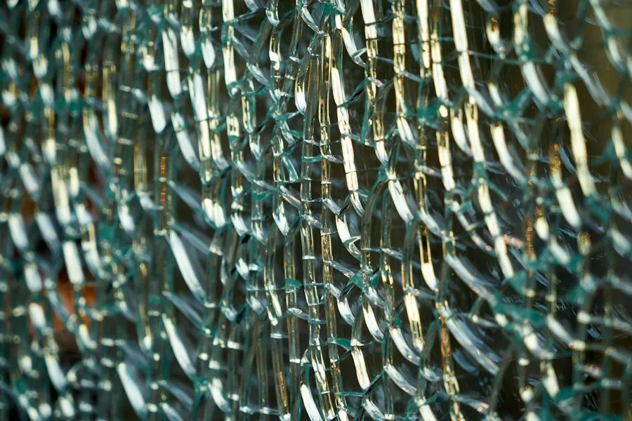 Reinforced safety glass window