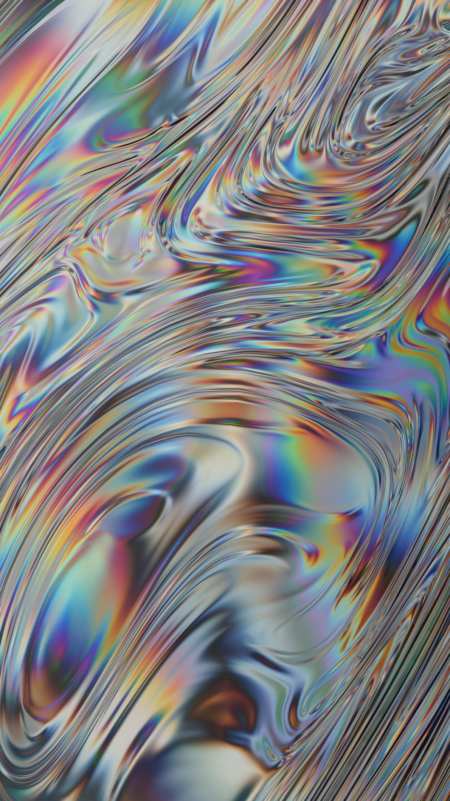 Colourful iridescent sheen